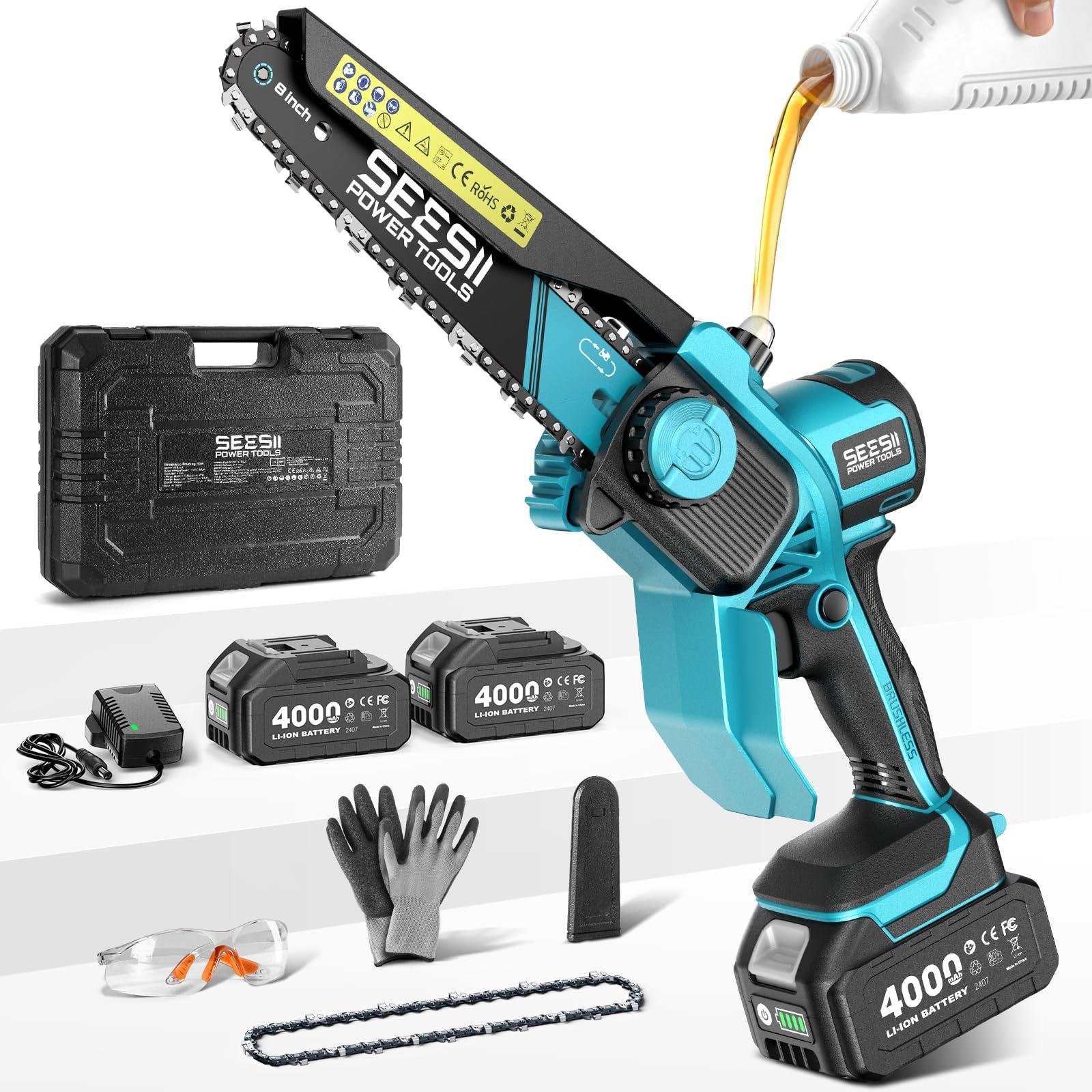 SEESII 8-Inch Cordless Mini Chainsaw Review: Pros & Cons Copy SEO title